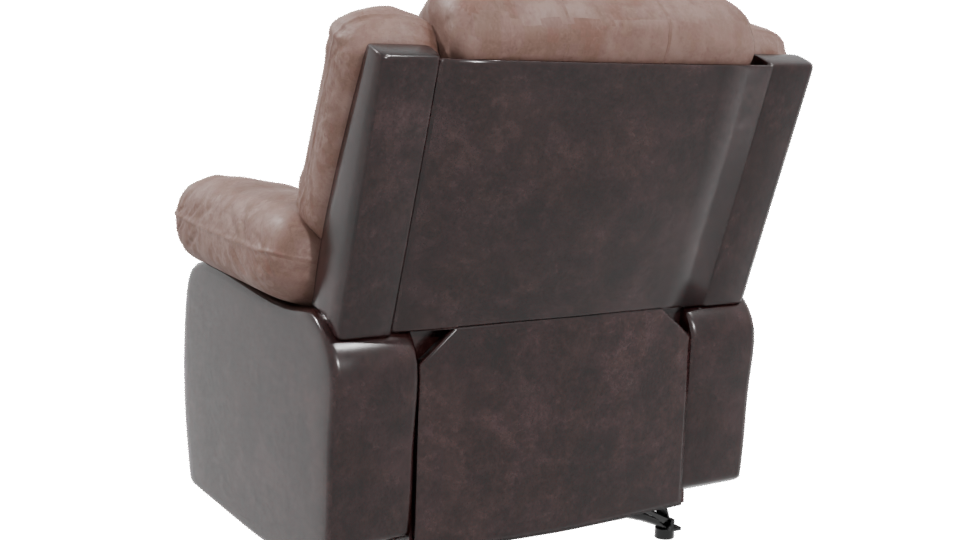 Stylish Reclining Armchair Model - Professional 3D Model Render 4