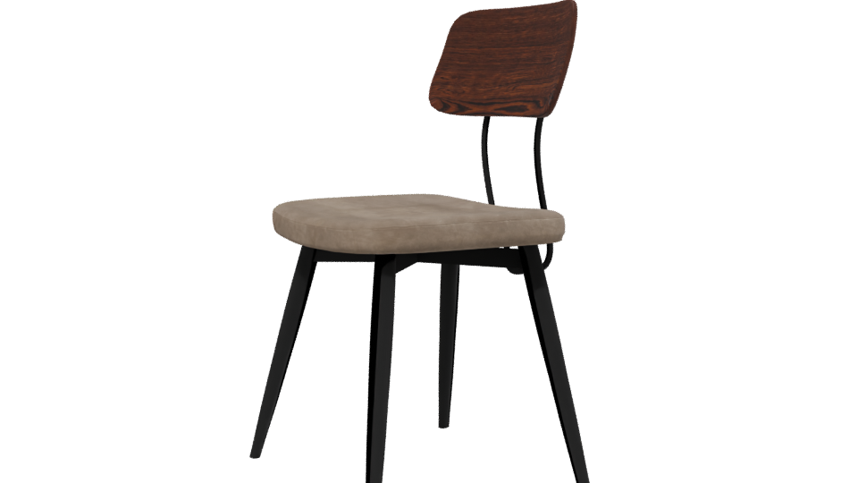 Stylish Modern Dining Chair 3D Model - Professional 3D Model Render 13