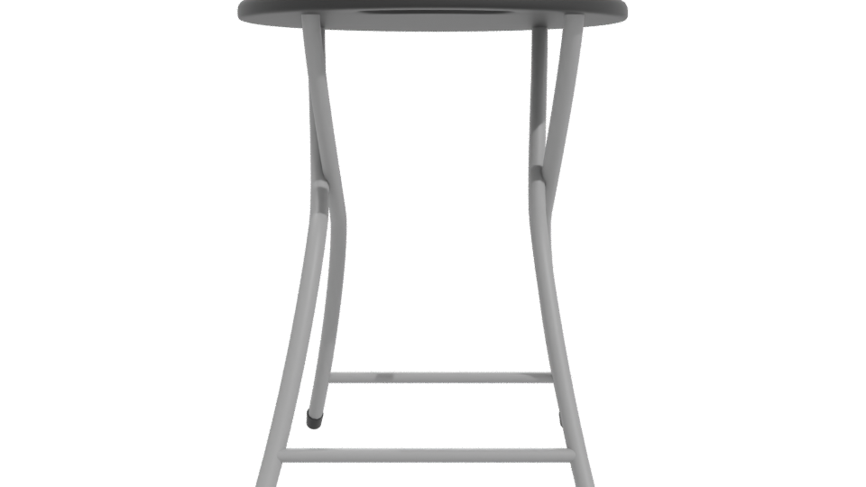 Minimalist Metal Bar Stool 3D - Professional 3D Model Render 11