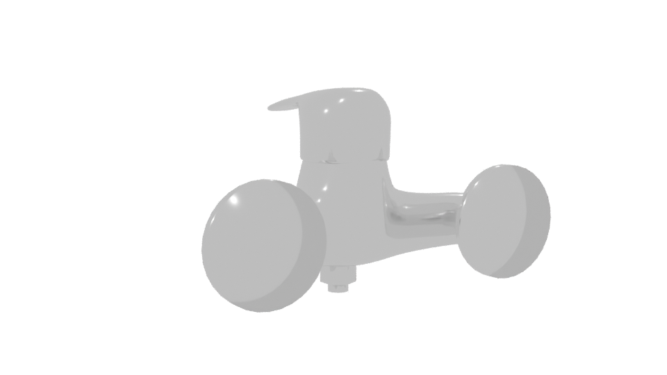 Stylish Wall-Mounted Faucet 3D - Professional 3D Model Render 7