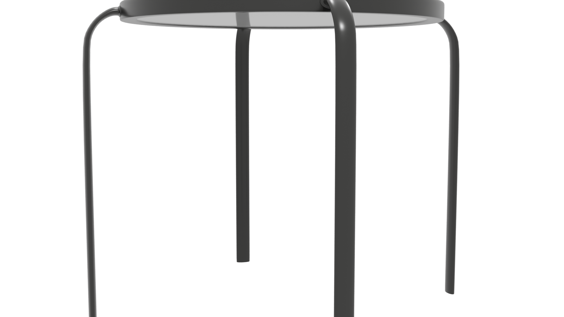 Minimalist Round Metal Table 3D - Professional 3D Model Render 12