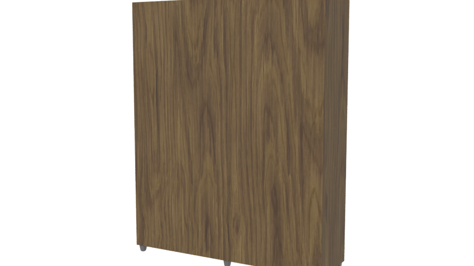 Modern Wood Storage Cabinet 3D - Professional 3D Model Render 6