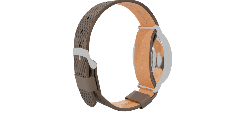 Elegant Leather Strap Watch 3D - Professional 3D Model Render 7