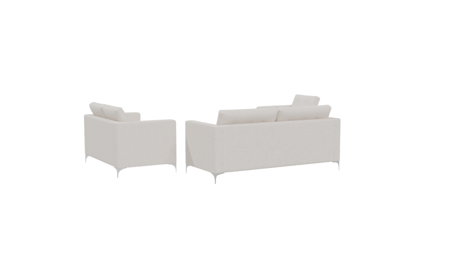 Elegant Modern Sofa Set 3D - Professional 3D Model Render 4
