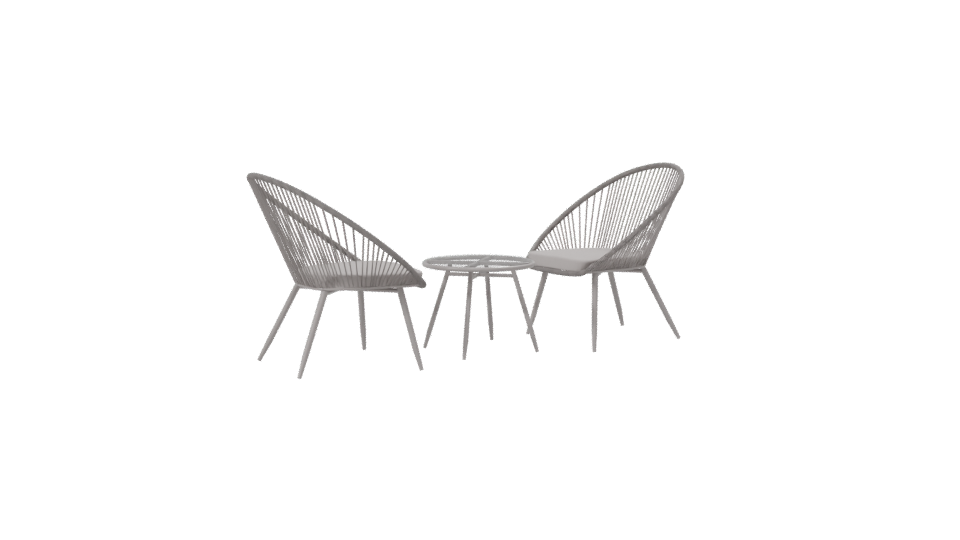 Stylish Minimalist Living Room Chair - Professional 3D Model Render 7