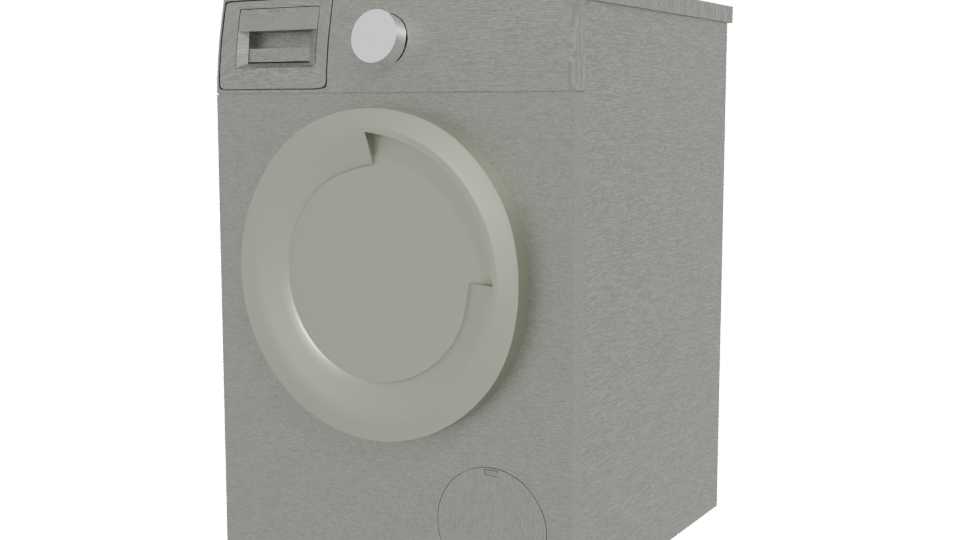 Front Load Washing Machine 3D - Professional 3D Model Render 12