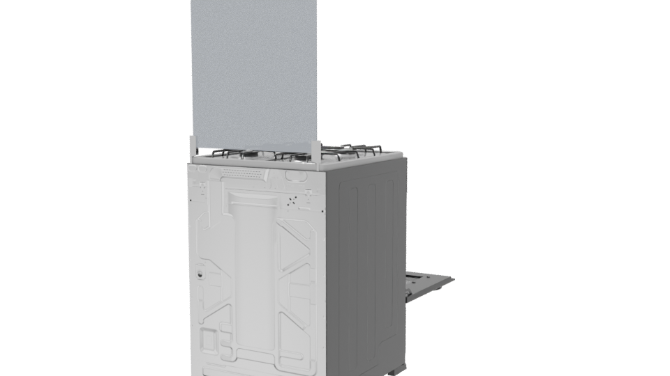 Modern Gas Stove 3D Model - Professional 3D Model Render 6