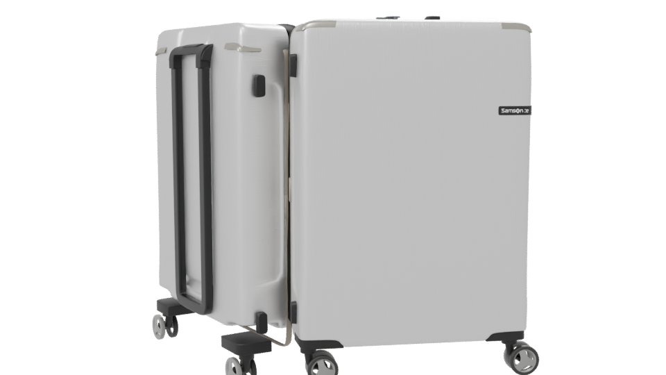 Stylish Luggage Suitcase Model - Professional 3D Model Render 7