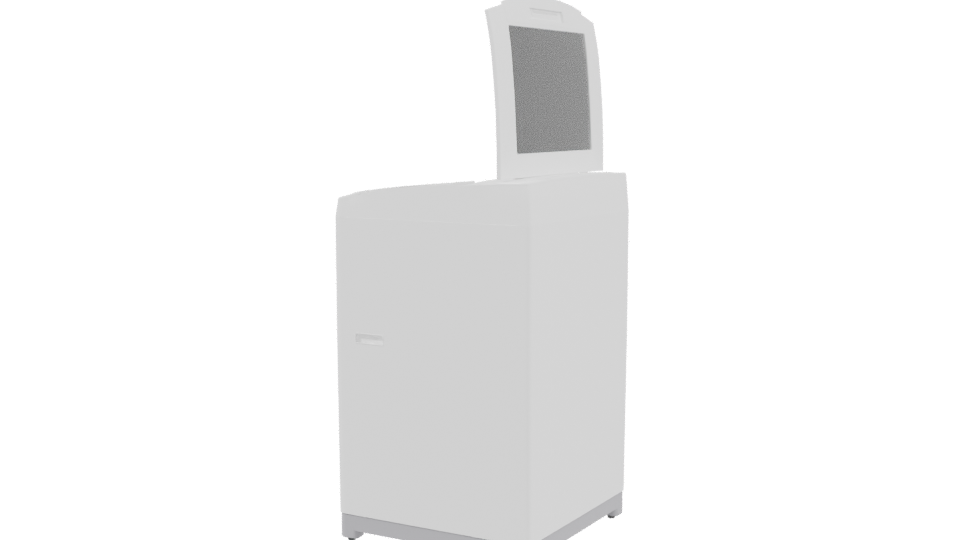 Contemporary Washing Machine 3D Model - Professional 3D Model Render 3