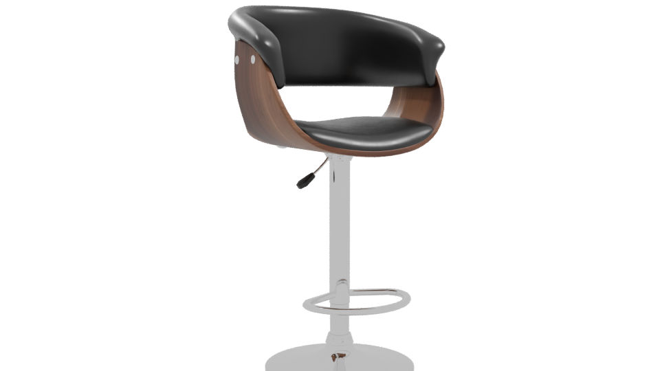 Modern Adjustable Bar Stool 3D - Professional 3D Model Render 10