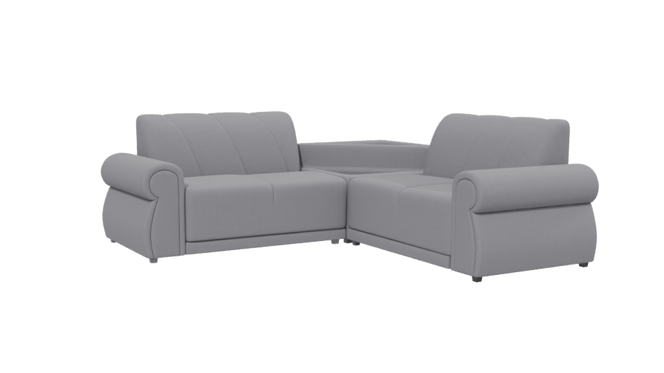 Stylish Modern Sectional Sofa 3D Model - Professional 3D Model Render 13