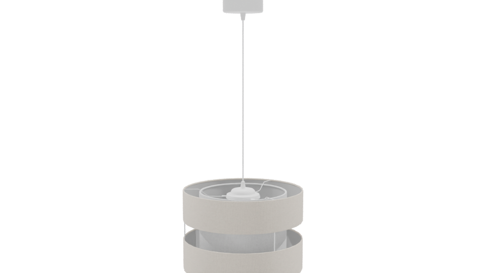 Beige Modern Pendant Lamp 3D - Professional 3D Model Render 9