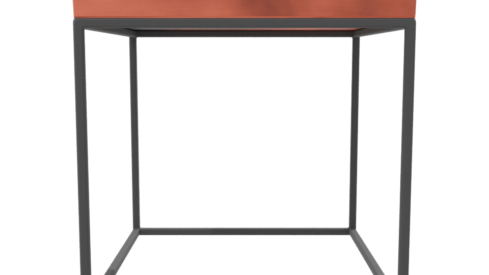 Modern Industrial Coffee Table 3D Model - Professional 3D Model Render 8