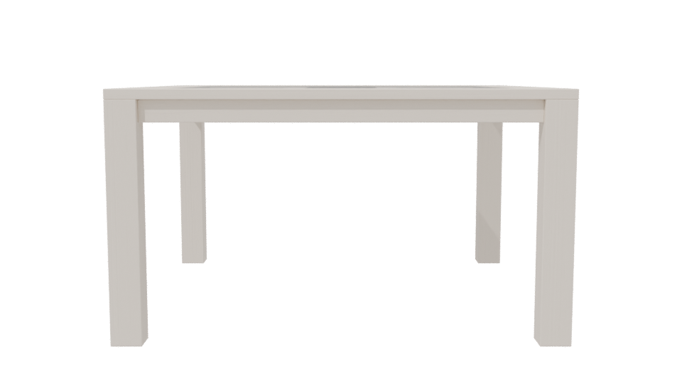 Modern Square Dining Table 3D - Professional 3D Model Render 2