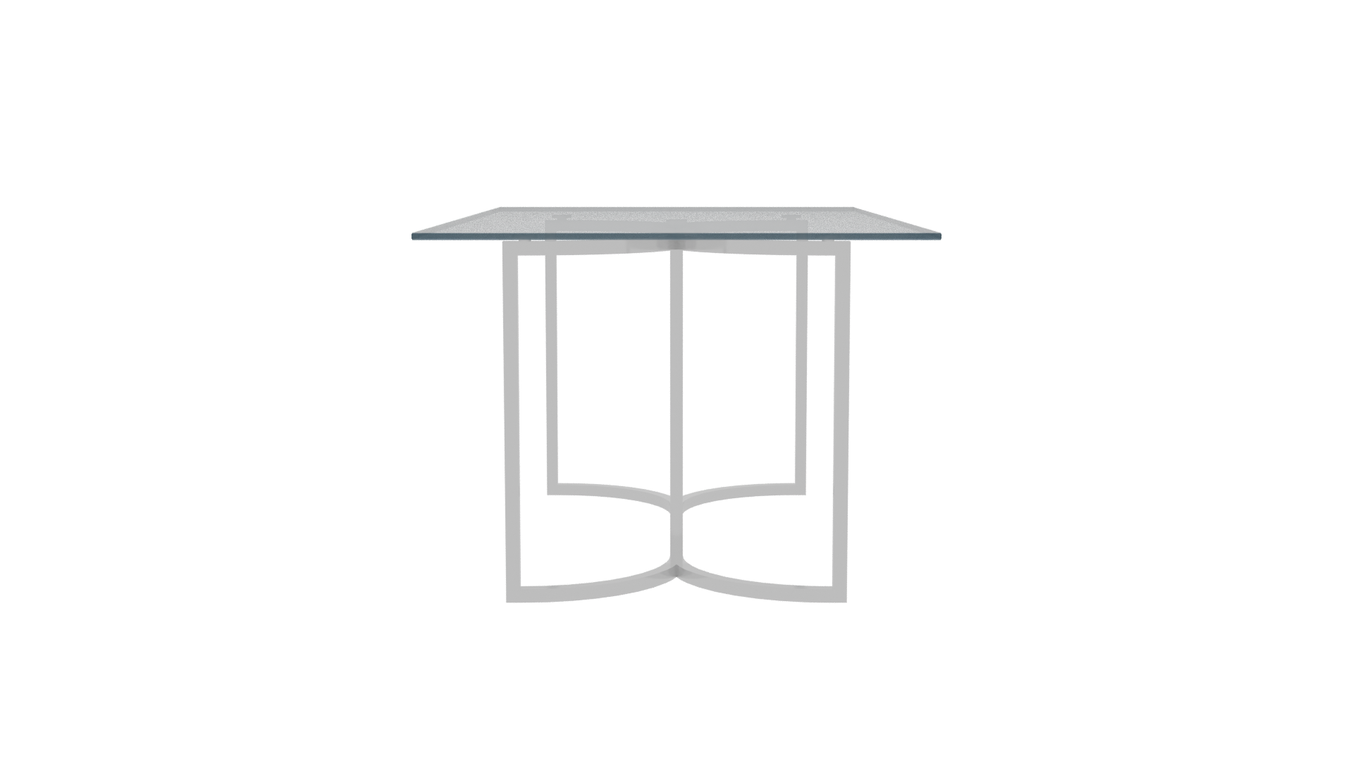 Stylish Glass Top Dining Table - Professional 3D Model Render 11