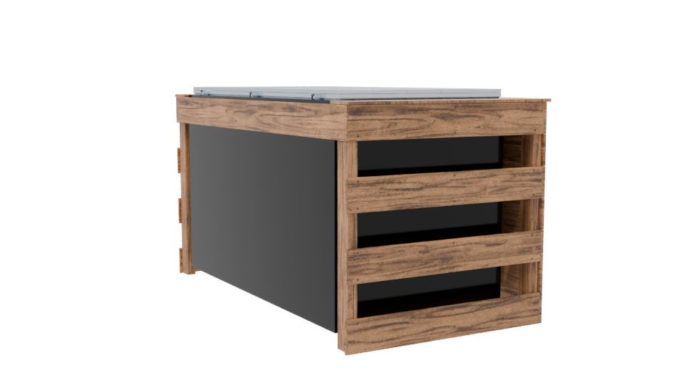 Stylish Wooden Storage Box 3D Model - Professional 3D Model Render 7
