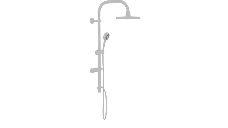 Sleek Modern Shower System 3D - Professional 3D Model Render 9