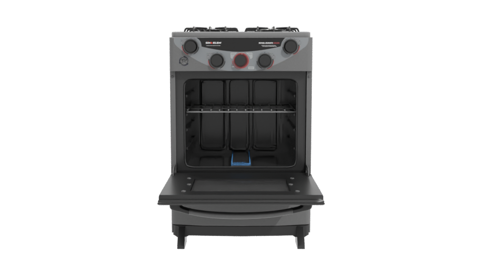 Stylish Kitchen Range Cooker 3D - Professional 3D Model Render 11