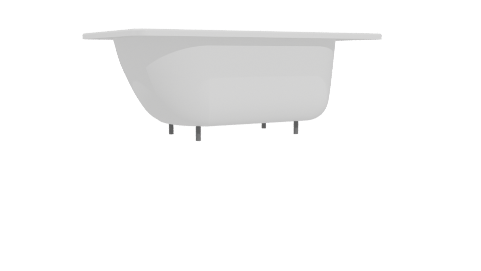 Contemporary Freestanding Bathtub 3D Model - Professional 3D Model Render 4