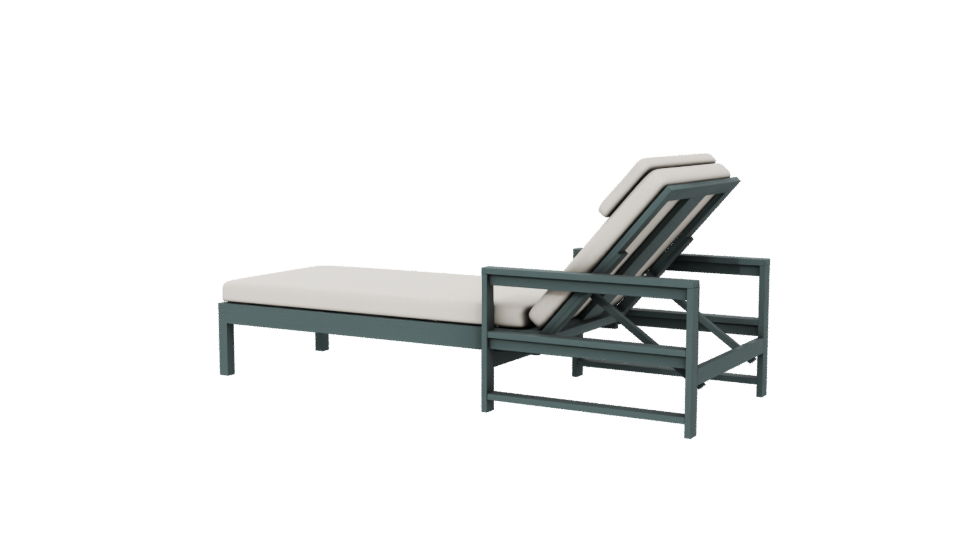 Stylish Outdoor Lounge Chair 3D - Professional 3D Model Render 6