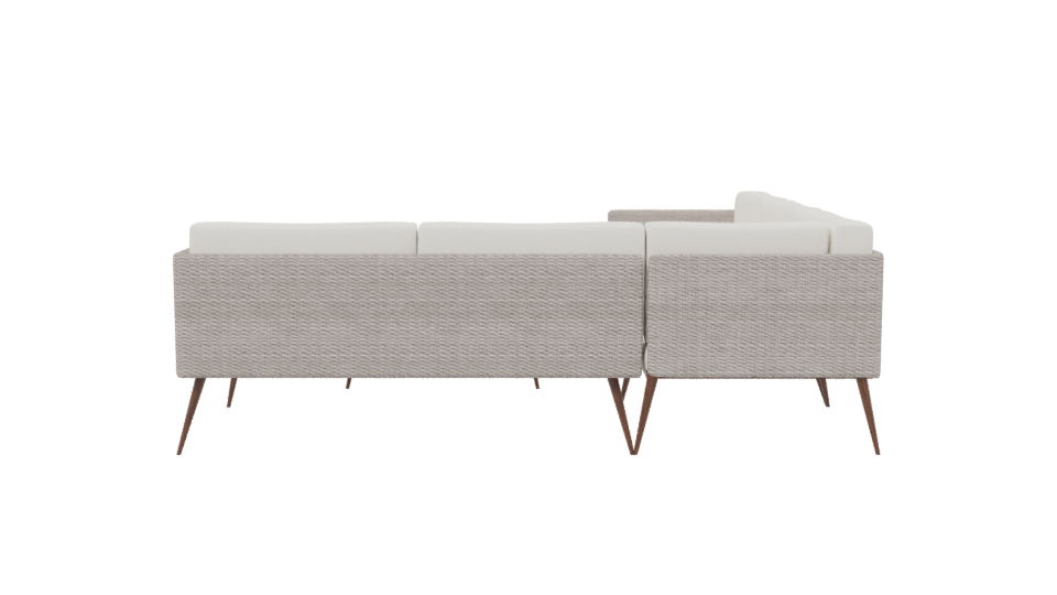 Stylish Outdoor Sofa Set 3D - Professional 3D Model Render 2