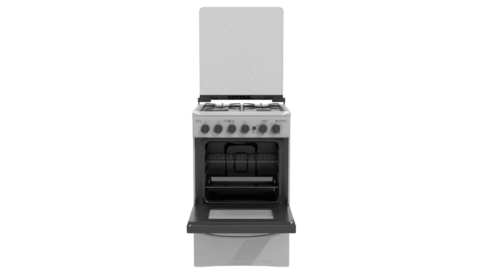 Realistic Gas Oven 3D Model - Professional 3D Model Render 11