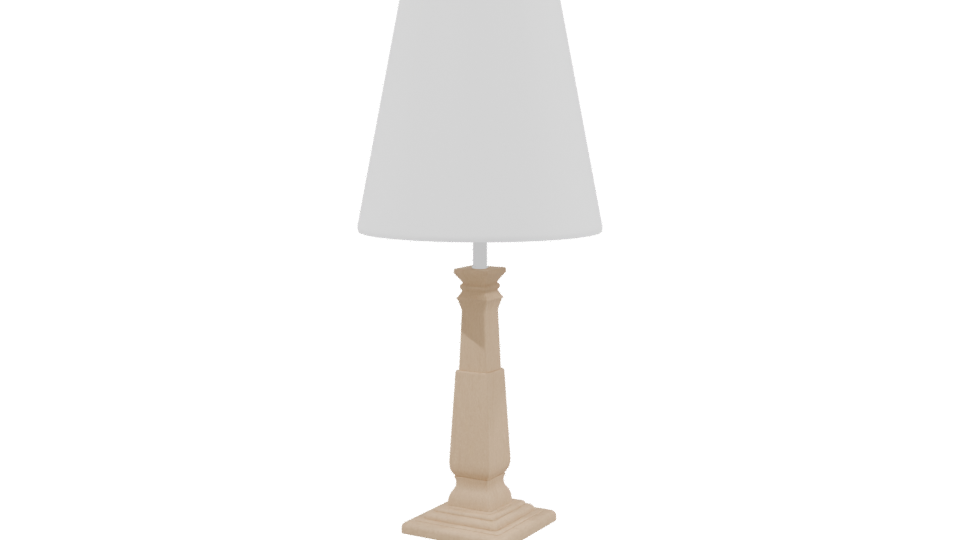 Elegant Table Lamp 3D Model - Professional 3D Model Render 3