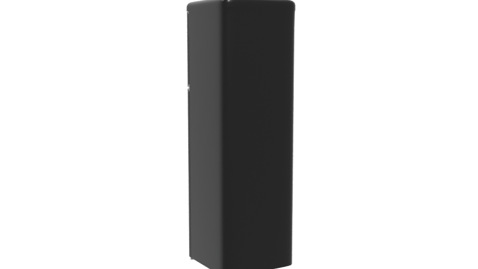 Stylish Retro Refrigerator 3D Model - Professional 3D Model Render 4