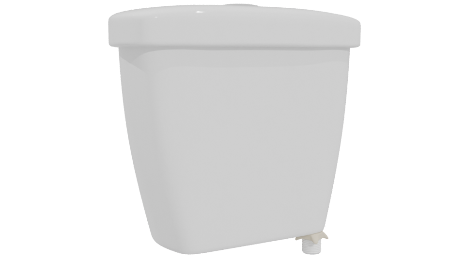 Minimalist White Pot 3D Model - Professional 3D Model Render 4