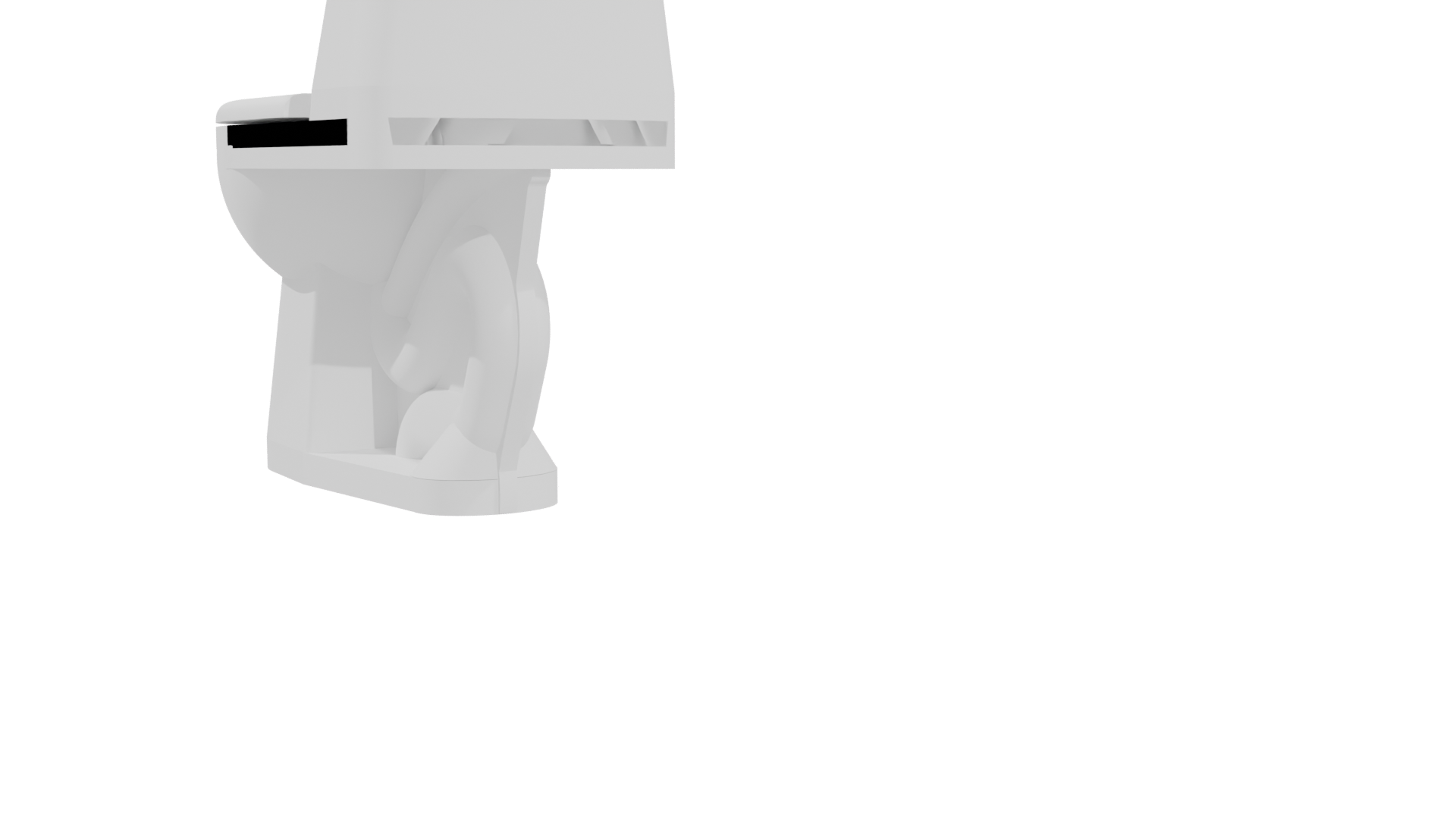 Stylish Modern Toilet 3D Model - Professional 3D Model Render 4