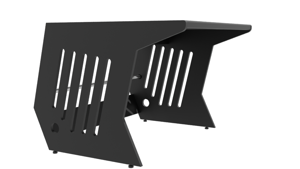 Sleek Modern Office Desk 3D - Professional 3D Model Render 9