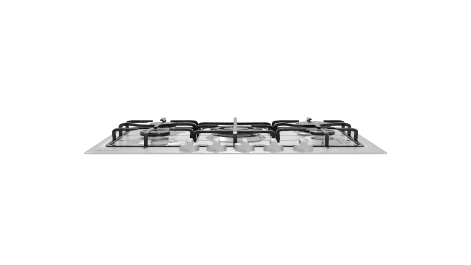 Stylish Gas Cooktop 3D Model - Professional 3D Model Render 11