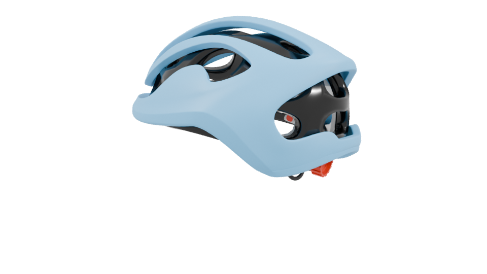 Lightweight Modern Bicycle Helmet 3D Model - Professional 3D Model Render 3