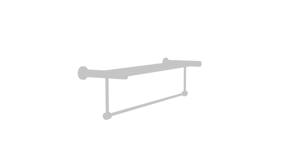 Stylish Metal Towel Rack 3D - Professional 3D Model Render 9