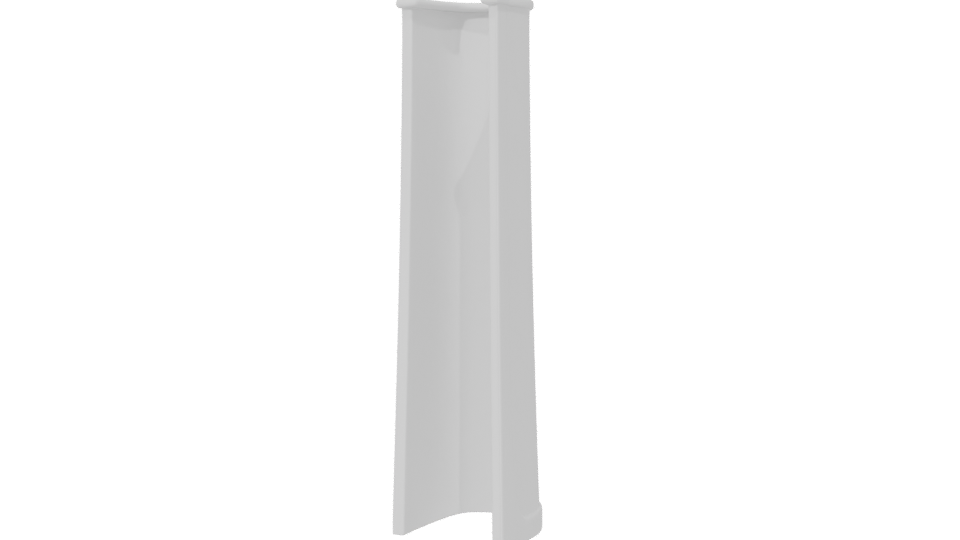 Minimalist White Cylinder Model 3D - Professional 3D Model Render 6