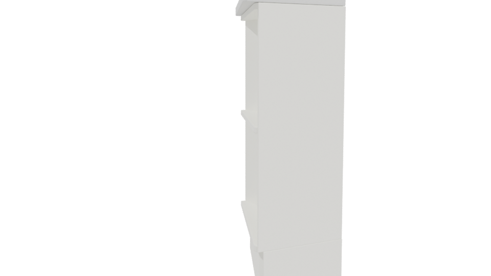 Stylish Modern Wall Shelf 3D - Professional 3D Model Render 4