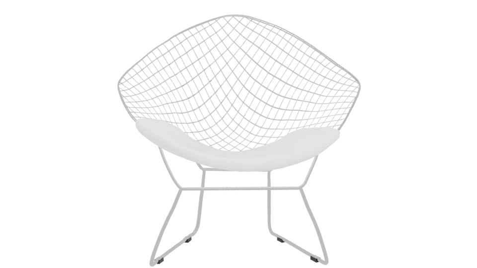 Stylish Modern Wireframe Chair 3D - Professional 3D Model Render 11