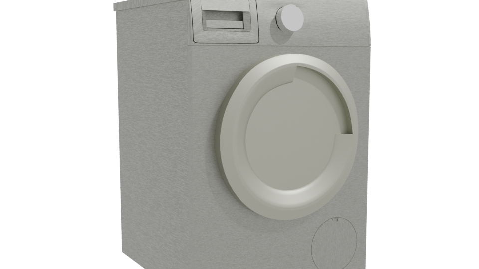 Front Load Washing Machine 3D - Professional 3D Model Render 10