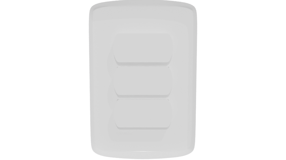 Triple Switch Panel 3D Model - Professional 3D Model Render 5