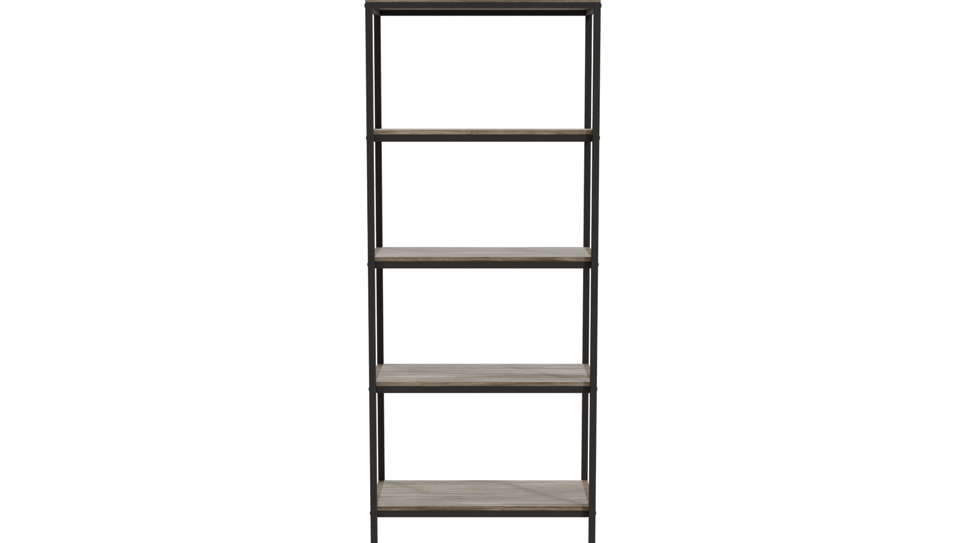 High Wooden Shelf Unit 3D - Professional 3D Model Render 11