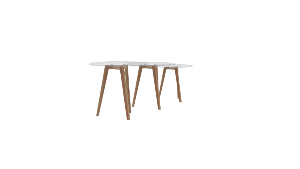 Elegant Coffee Table Set 3D - Professional 3D Model Render 9