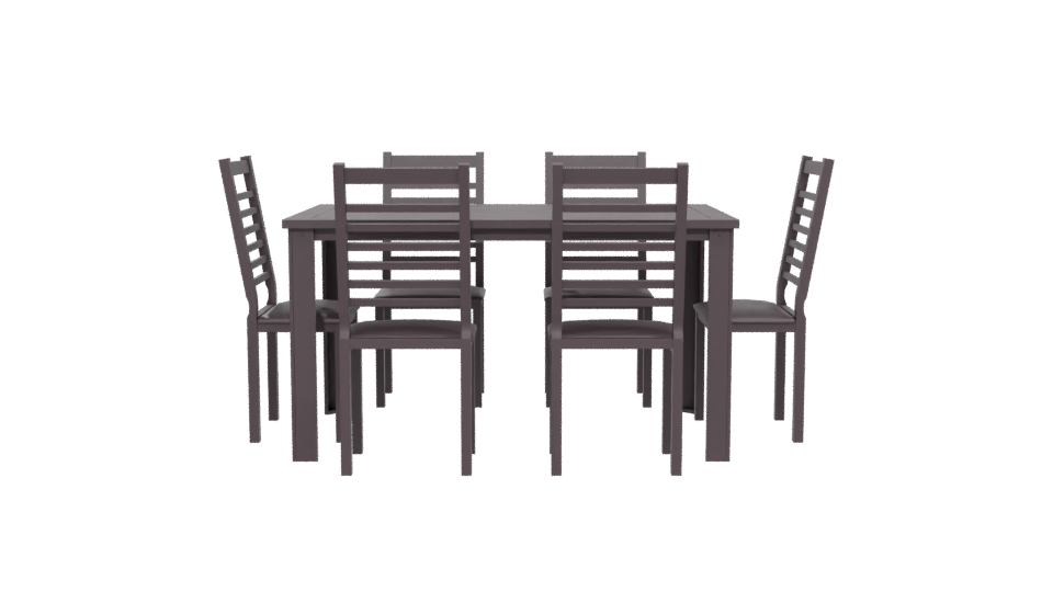 Stylish Modern Dining Table Set - Professional 3D Model Render 5
