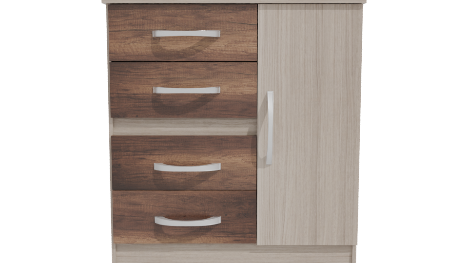 Modern Wooden Cabinet Model 3D - Professional 3D Model Render 11