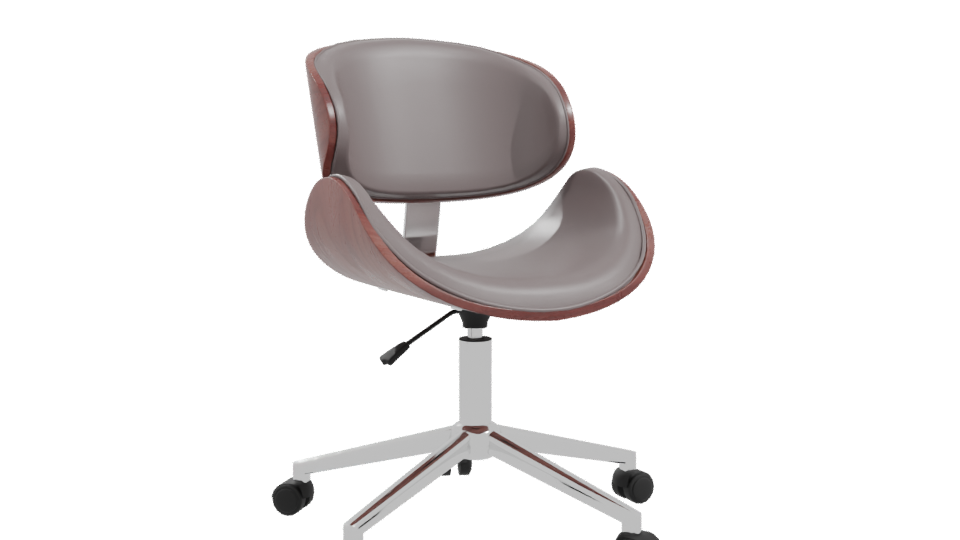 Stylish Modern Swivel Office Chair 3D Model - Professional 3D Model Render 10