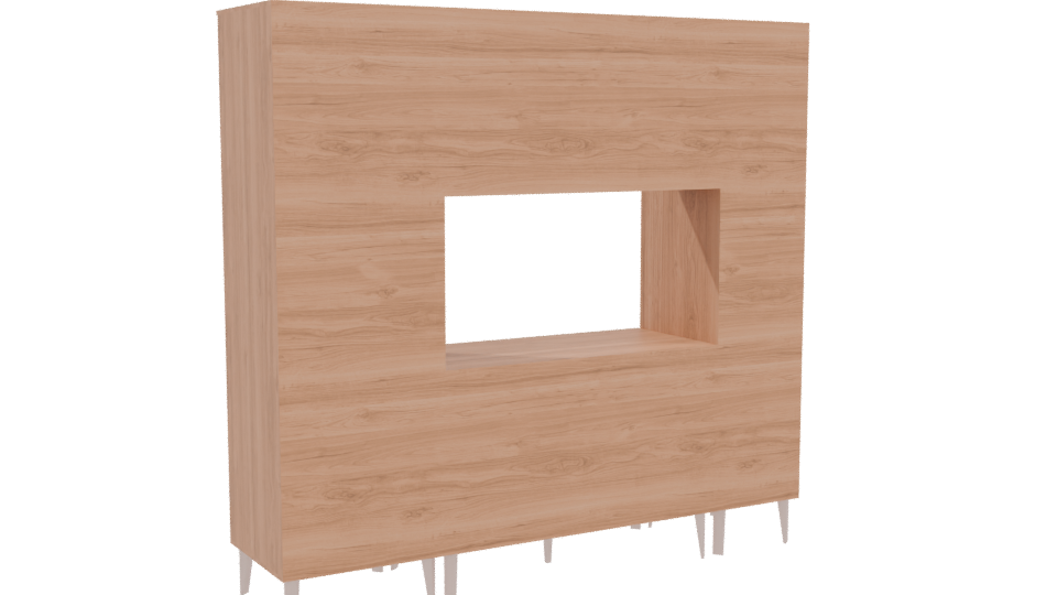 Stylish Modern Kitchen Cabinet 3D - Professional 3D Model Render 4