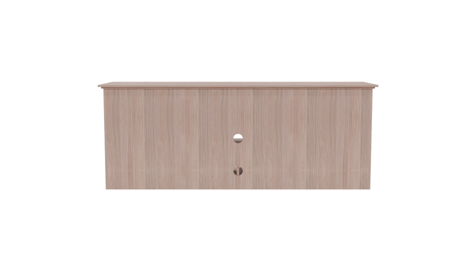 Stylish Wooden TV Stand 3D - Professional 3D Model Render 5