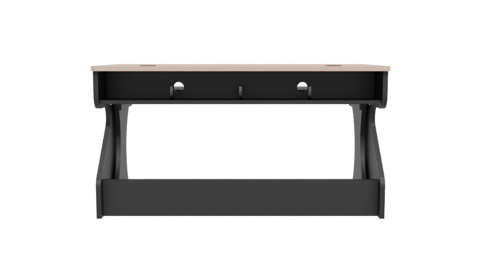 Stylish Modern Office Desk 3D Model - Professional 3D Model Render 5