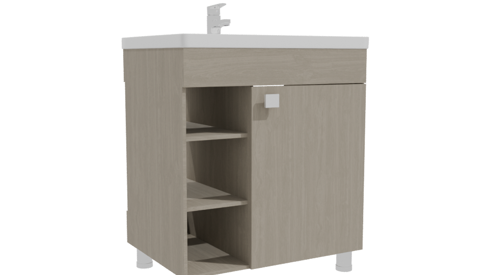 Modern Bathroom Vanity 3D Model - Professional 3D Model Render 10