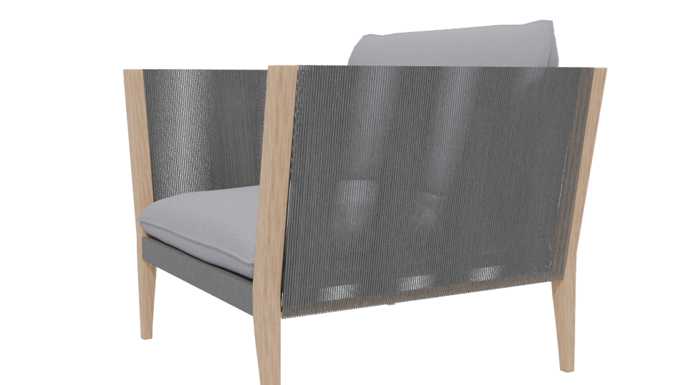 Stylish Modern Accent Chair 3D - Professional 3D Model Render 13