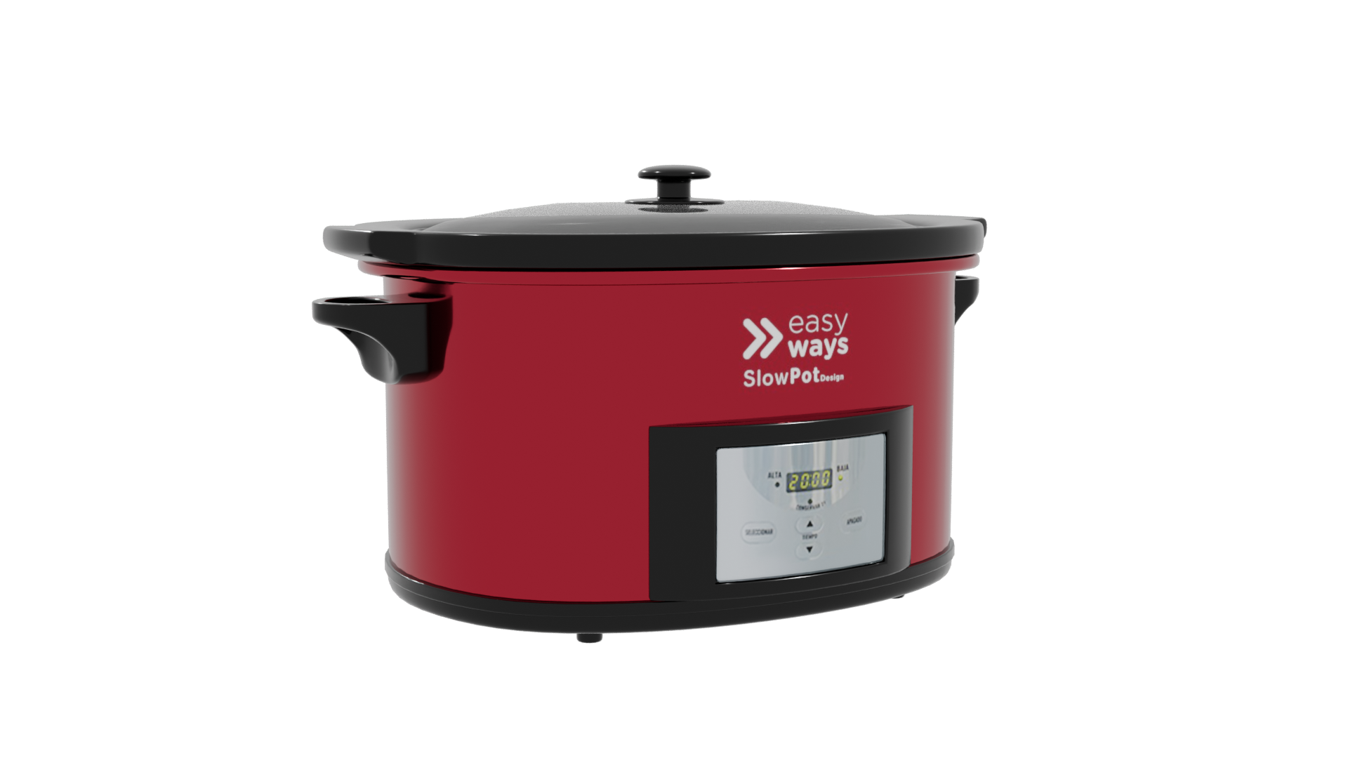 Stylish Slow Cooker Model 3D - Professional 3D Model Render 10